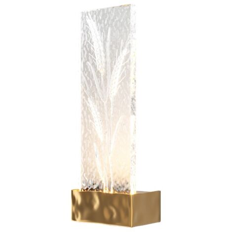 Maytoni Ornate Lampada da parete moderna a LED integrata in ottone 3000K 50lm con paralume in acrilico