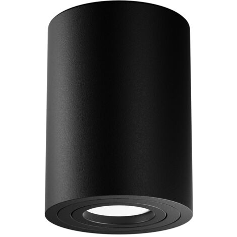Maytoni plafoniera Atom nera GU10 50W 1 luce alluminio