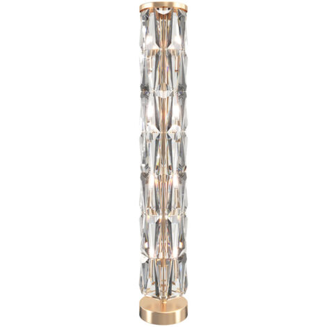 Maytoni Puntes Lampada da terra moderna in vetro oro
