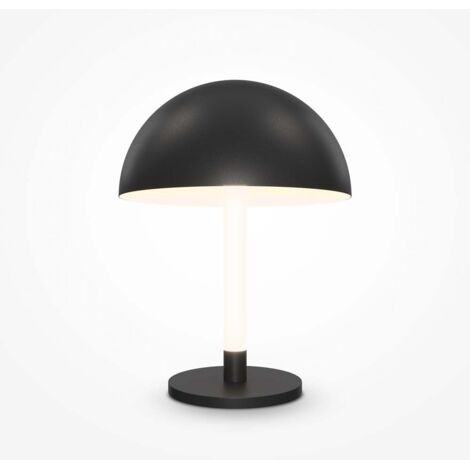 Maytoni Ray Lampe de table LED intégrée Table & Floor Noir, 3000K, abat-jour en aluminium