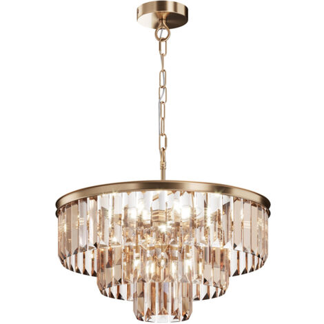 Maytoni Revero Plafoniera a sospensione classica a 7 luci oro E14