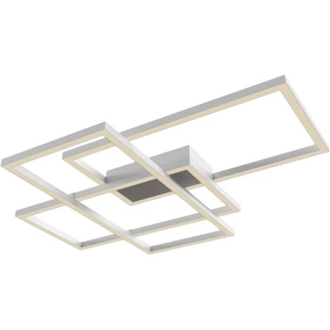 Maytoni Rida Moderna plafoniera LED integrata semi-incasso bianca 4300lm