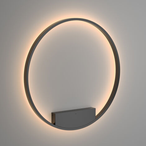 Maytoni Rim Moderna lampada da parete LED integrata nera, 80cm, 3000K