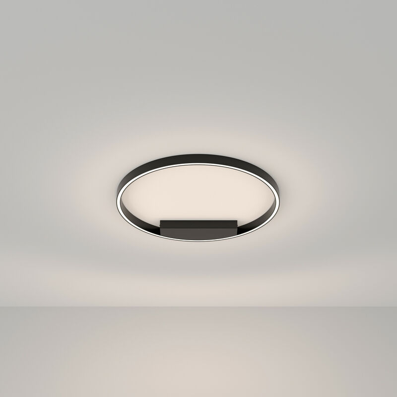 Image of Rim Moderna luce led semi-incasso integrata nera, 60 cm, 4000 k - Maytoni