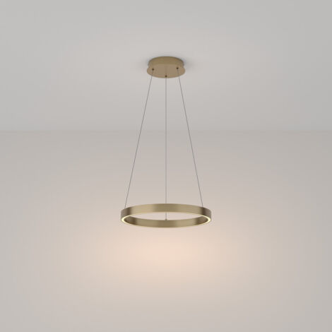 Maytoni Rim Plafonnier LED intégré moderne en laiton, 40cm, 3000K