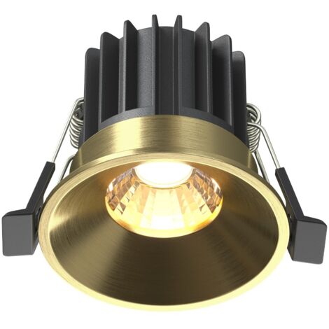 Maytoni Round Faretto da incasso in ottone 3000K 460lm