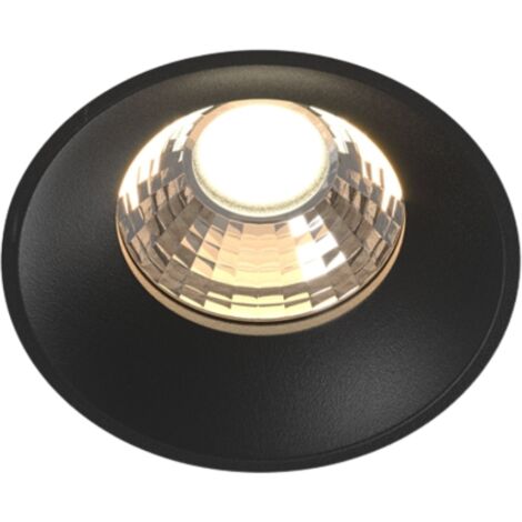 Maytoni Round Faretto da incasso senza cornice nero 3000K 830lm