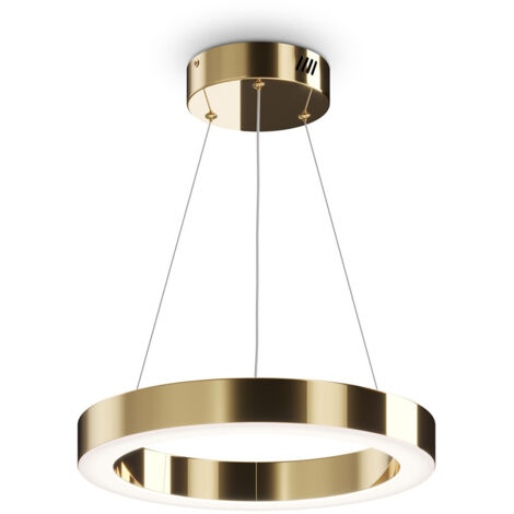 Maytoni Saturno Moderna plafoniera LED a sospensione integrata in ottone, 2500lm, 4000K
