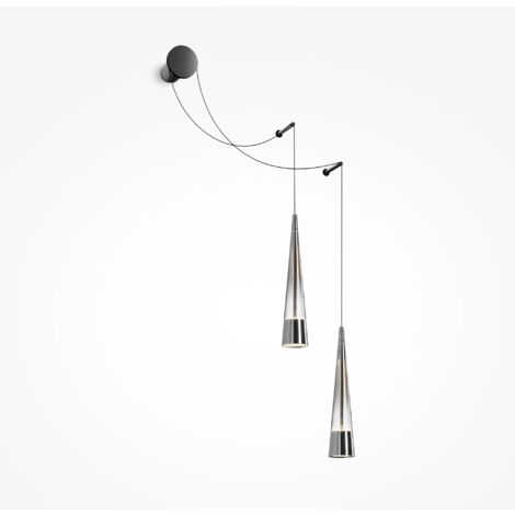 Maytoni Sintesi Applique Moderne 2 Lumières Chrome 3000K