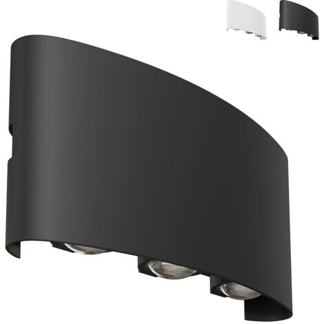 Maytoni Strato Aplique Exterior Up Down Negro, IP54, 3000K