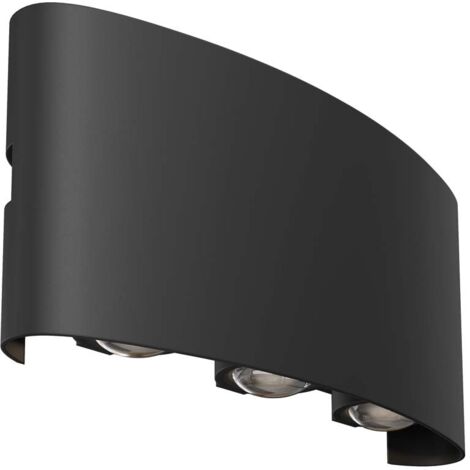 Maytoni Strato Outdoor Up Down Wandleuchte Schwarz, IP54, 3000K