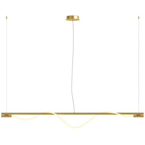Maytoni Tau Plafonnier Bar Moderne Doré, 180cm LED Intégrée 3000K