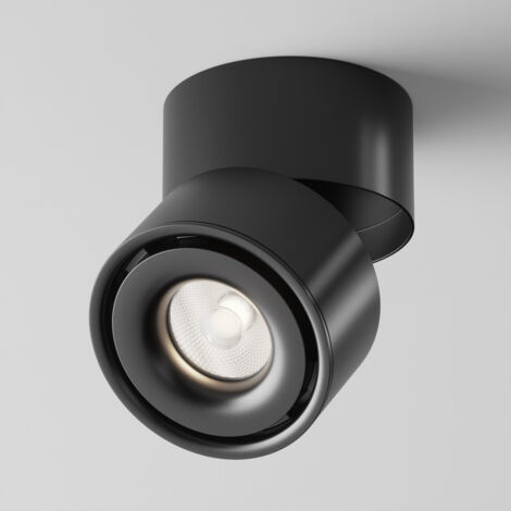 Maytoni Yin Downlight monté en surface à intensité variable noir 4000K