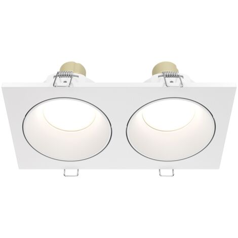 Maytoni Zoom faretto incasso soffitto 2xGU10 IP65 bianco