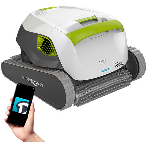 Maytronics Dolphin – Robot nettoyeur de piscine électrique – Nettoyage fond et parois – Application mobile MyDolphin – Piscines jusqu'à 12m – Câble 18m