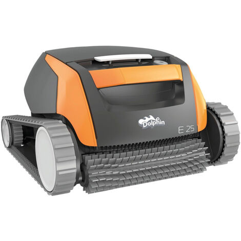 Maytronics Dolphin – Robot piscine Dolphin E25 – Nettoyage fond et parois – Alimentation électrique – Longueur câble 15m – Puissance aspiration 15 m³/h