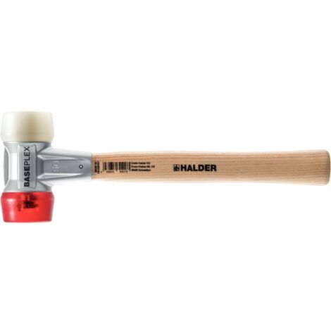 Maza BASEPLEX, Nylon / acetato de celulosa con caja de fundición inyectada de zinc y mango de madera - D=25 mm - 3968.025