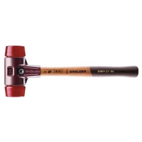 Maza Cabezas Plastico Rojo 30X090-300Mm M/Mad Simplex