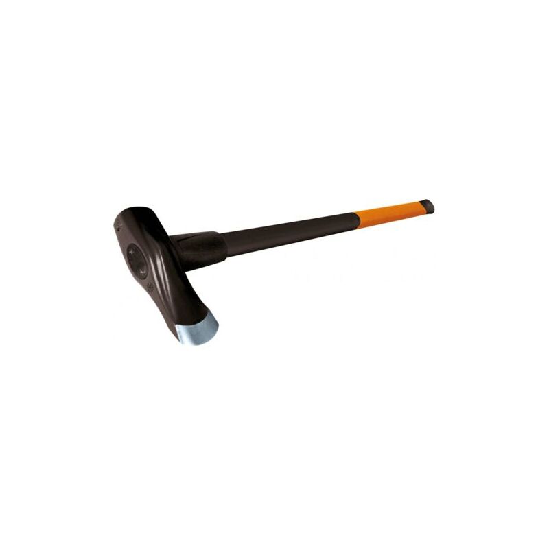 

Maza 3 kg con parachoques (acero al carbón forjado), 2 en 1: hacha y maza, Lámina de acero templado/Mango resistente en fibra de vidrio,