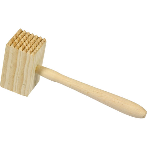 Maza para carne de madera