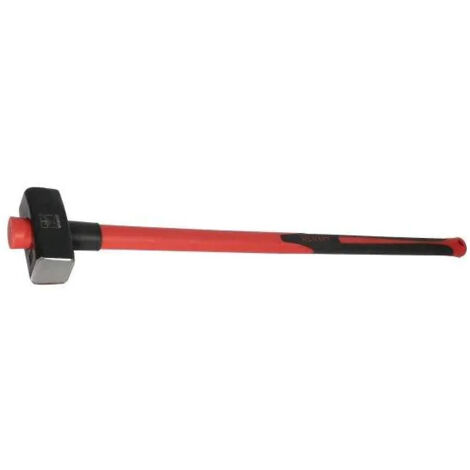 Mazo de cabeza forjada 4Kg, mango trimaterial 90cm.