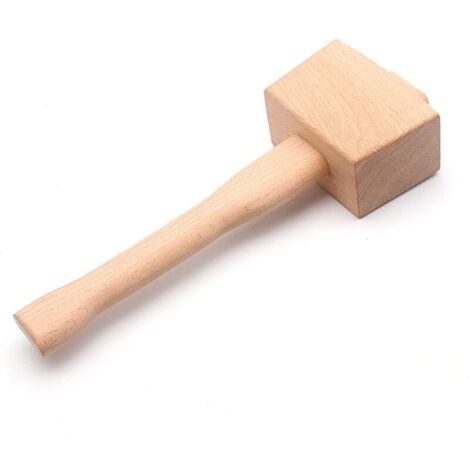 Mazo de carpintero de madera, martillo con mango, herramienta para trabajar la madera de haya, golpe angular para bricolaje, 245 mm