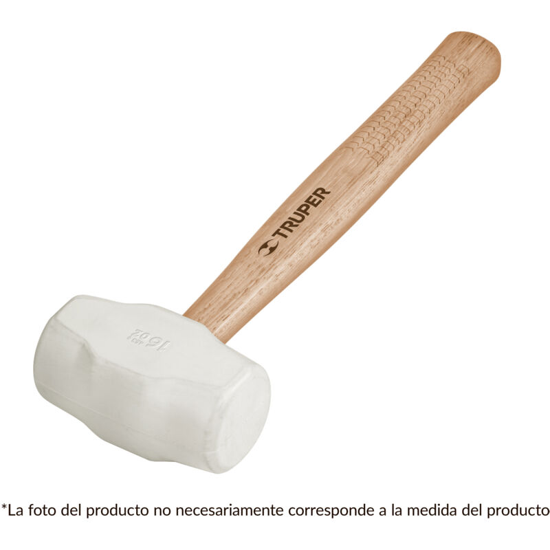 

Mazo de goma, blanca, 680g