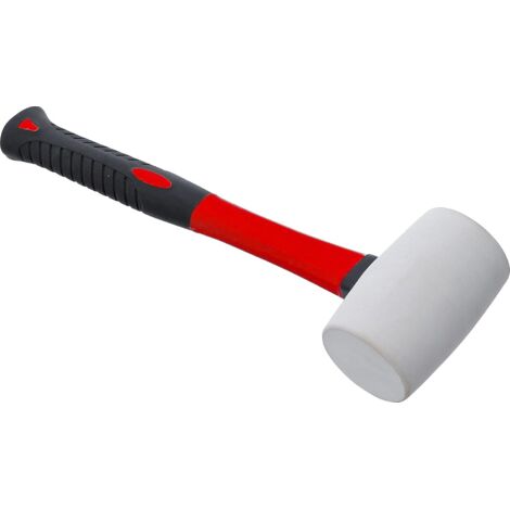Mazo de goma con mango de fibra de vidrio cabeza blanca Ø 48 mm 32 onzas