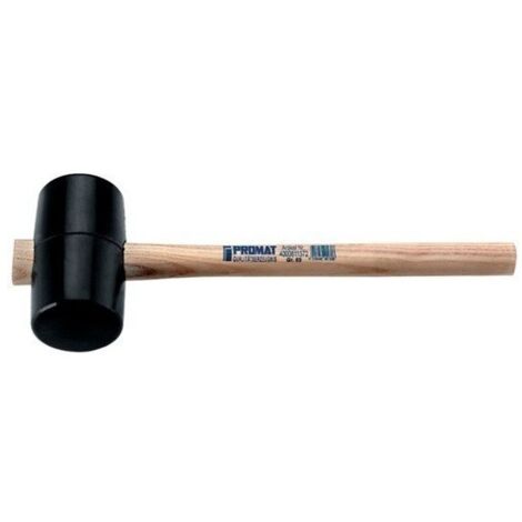 Mazo De Goma Diam. Cabeza 90 Mm L Cabeza 139 Mm Negro Fresno