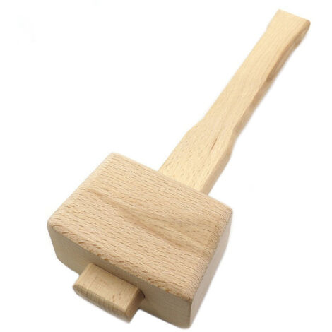 Mazo de madera en forma de T, martillo de madera, herramienta de carpintería, herramienta de trabajo