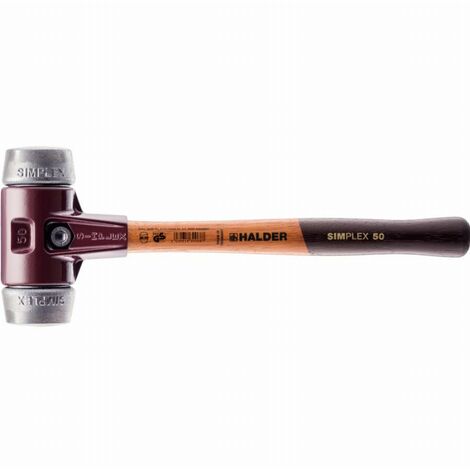 Mazza HALDER SIMPLEX Metallo morbido con corpo in ferro malleabile e impugnatura in legno - D=30 mm - 3009.030