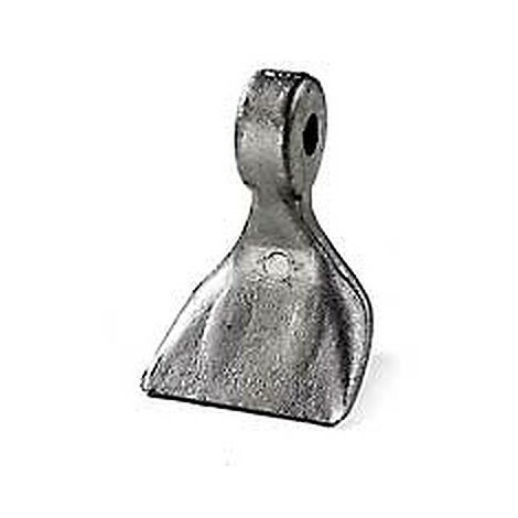 Mazza trincia lunghezza 94mm larghezza 75mm attacco 22mm con foro Ø 16,5mm