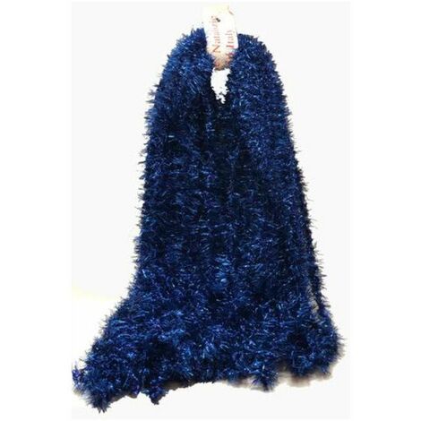 Mazzo di 24 fili festoni 2 metri - colore blu - addobbo decorazione natalizia