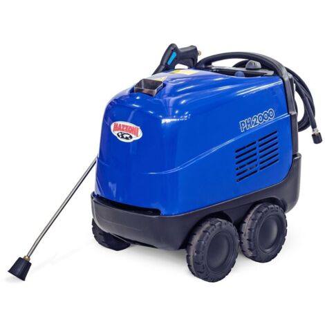 Mazzoni PH2000 Idropulitrice Acqua Calda 140 Bar 10 l/min 3 HP Monofase