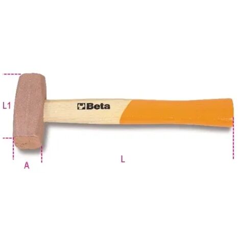 Mazzuola testa in rame  beta 1385 - 800