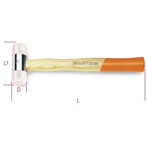 MAZZUOLE CON BATTENTI INTERCAMBIABILI IN NYLON D MM 28 ART. 1390N
