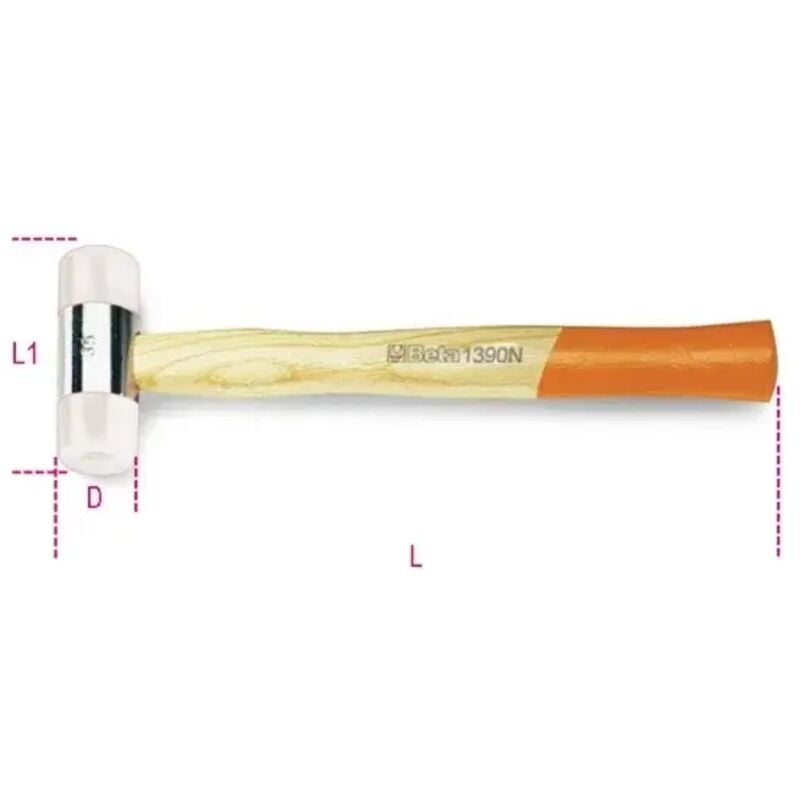 Mazzuola battenti in nylon Beta 1390n - 1485