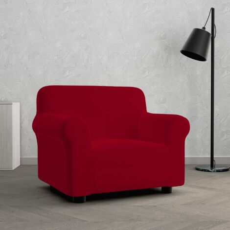 MB HOME BASIC Copridivano Elastico Dahlia, Bordeaux, 1 Posto
