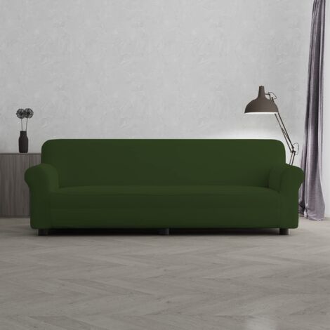 MB HOME BASIC Copridivano “più Bello”, Verde Scuro, 4 Posti