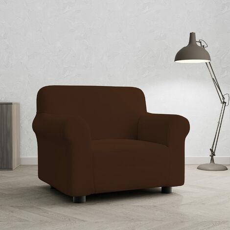 MB Home Basic Più Bello Copridivano Bielastico, Marrone, 1 Posto, da 70 a 110 cm