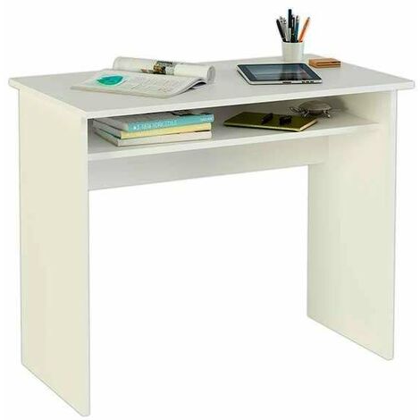 MB mesa de estudio 50x90cm k9465b c/ balda blanco , Mesa de estudio de color blanco Balda inferior Medidas montada: 740x900x500mmSe caracteriza por ser un modelo de mes