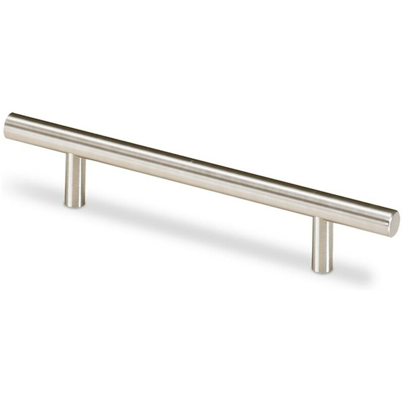 Hettich - Stangengriff Hale, •–• 284, l 344 mm, h 35 mm, ø 12 mm Edelstahl Optik geb.