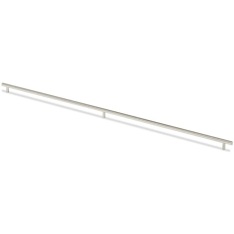 Stangengriff Salvia 2x •–• 480, l 1020 mm, h 35 mm, ø 14 mm, Edelstahl gebürstet