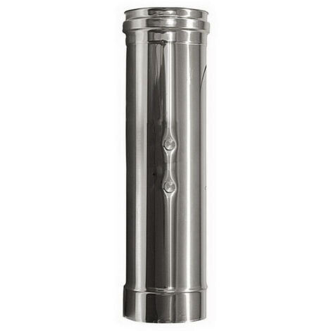 MBM – Conduit de fumée isolé double paroi en acier inoxydable DN 80/100 – Résistance jusqu'à 600° – Soudage TIG pour haute durabilité