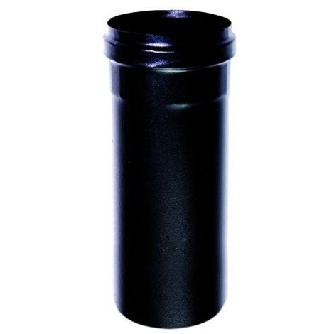 MBM – Tube noir télescopique DN 80 émaillé – Acier au carbone – Température max 600°C – Joint silicone inclus – Pour poêles à granulés