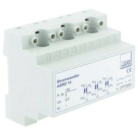 MBS ASRD 14 3X50/5A 1VA Kl.1 trasformatore Corrente primaria:3x 50 A Corrente secondaria:5 A