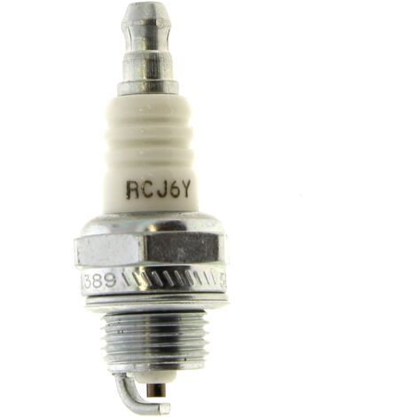 Mc Culloch – Bougie d'allumage Champion RCJ6Y – Accessoire débroussailleuse pour modèles spécifiques – Compatible avec Ryobi, Husqvarna, Einhell