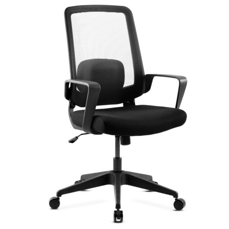 Mc Haus - Adonis Siege de bureau reglable Ergonomie Travail Office Noir