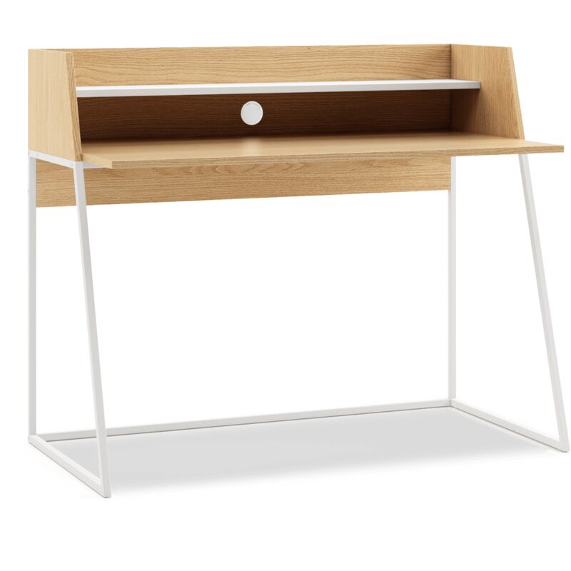 

Mesa de escritorio para ordenador con 1 balda, mesa de despacho, mesa de oficina, mesa de estudio, consola, escritorio de computadora para estudiar y