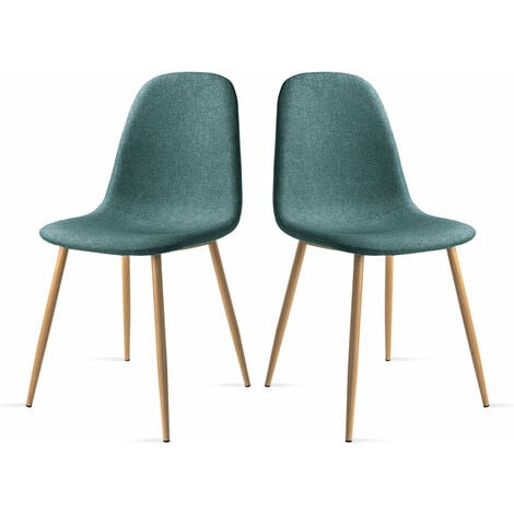 Pack 2 chaises ELVA design nordic salle manger 46x43x86cm